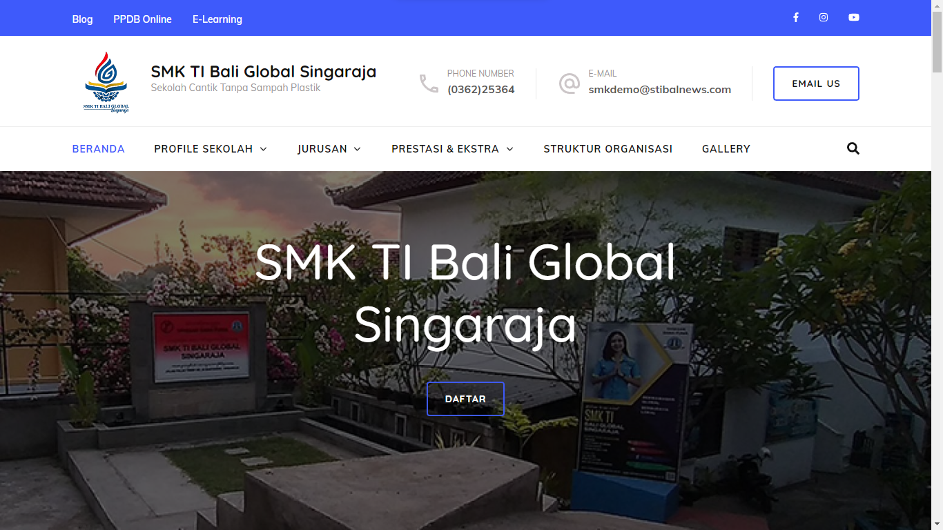 website smk ti bali global singaraja demo